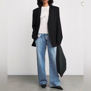 Maison Margiela quiet luxury  Blue wide leg, high waist European 38 US 28-29